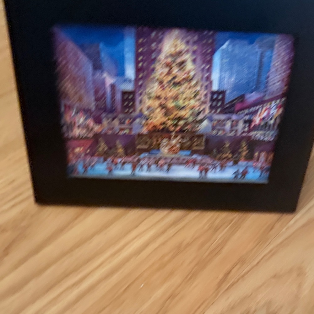 Christmas Tree Cityscape Wall Art